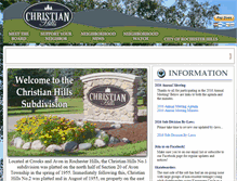 Tablet Screenshot of christianhills.net
